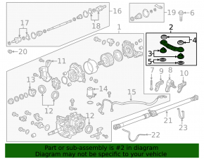 Rear axle support Honda CRV 12-16