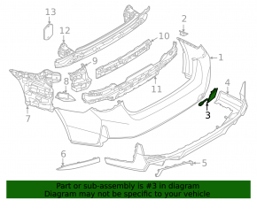 BMW i4 21-25 Rear Bumper Tow Hook Cover Without M Sport Design