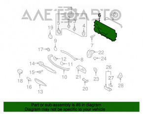 Mini Cooper Clubman R55 07-14 Front Right Door Panel with Armrest