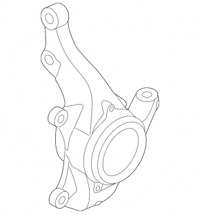 Front left hub kia forte 4d 14-18 with casing