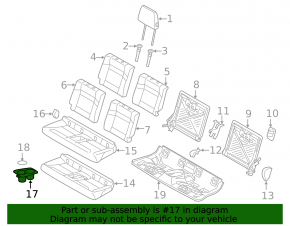 Cup holders for the second row of seats of the BMW i3 14-18 black