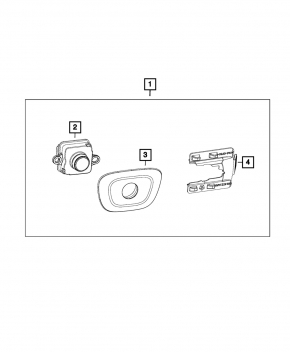 Rear view camera Jeep Cherokee KL 14-18