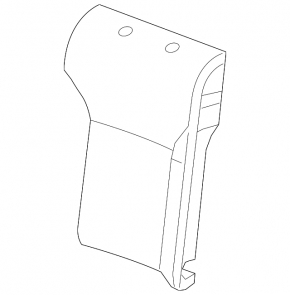 Left rear seat backrest for VW Jetta 11-18 USA, black cloth