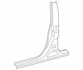 Body pillar central right Lexus ES300h ES350 13-18