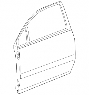 Lexus RX300 98-03 bare front right door, gold tips, painted