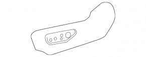 Driver's seat trim lower left Toyota Rav4 19- scuffs