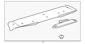 Spoiler tailgate Lexus RX300 RX330 RX350 RX400h 04-08 chip mount broken