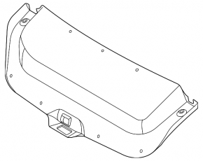 Hyundai Elantra 21-23 trunk lid trim black