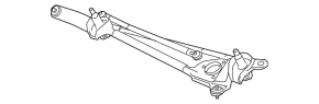 Chevrolet Malibu 16-23 Windscreen Wiper Linkage with Motor