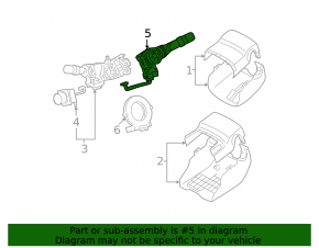 Right steering column switch for Lexus IS250 IS300 IS350 06-13