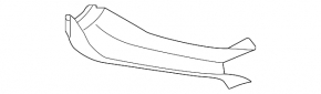 Trunk door trim left Subaru Impreza WRX GH 09-14 5d black