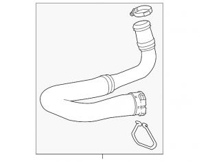 Intercooler Hose Right Buick Encore 15-19