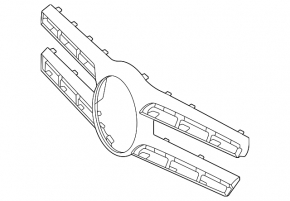 Mercedes X167 GLS 450 580 20-23 grille trim