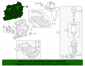 Cylinder head cover for Mercedes X247 GLB 20-26 2.0T