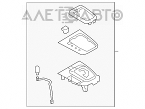 Mazda 6 shifter pad 13-15 prerest