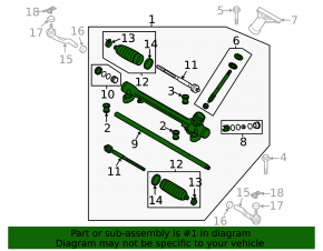 Mazda 6 steering rack 14-17 USA