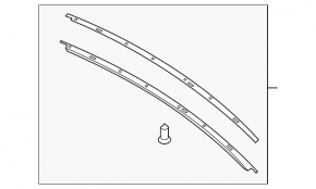 Left roof lining for Ford Mustang mk6 15-23 coupe