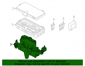 Ford Explorer 20- Underhood Fuse Box Housing