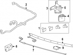 Ford Explorer 20-24 rear bumper wiring for parking sensors