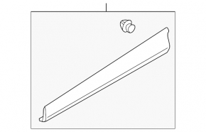 Lower front left door trim for Mazda CX-50 23-26 model year