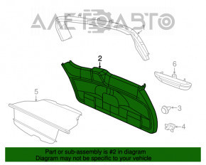 Lower Trunk Door Trim Dodge Grand Caravan 11-20