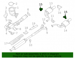 Nissan Altima 13-18 2.5 Muffler Bracket