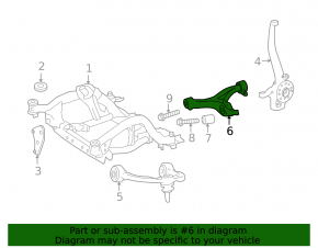 Lower front left control arm Mercedes R-class W251 06-13