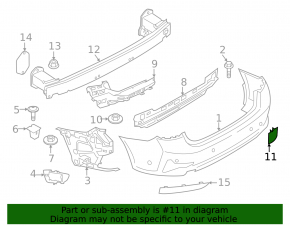 BMW 3 G20 23-25 Rear Bumper Tow Hook Cap