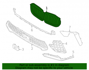 Radiator grill grille BMW X5 G05 20-21 M