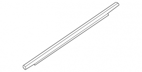 Molding door-glass central rear left BMW i4 22-26 black