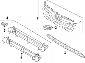 Radiator deflector shutters Subaru Crosstrek 24-26