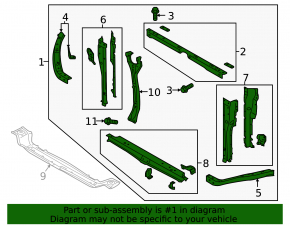 Subaru Ascent 19-26 radiator panel TV