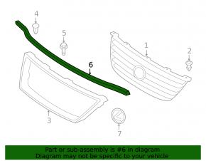 Front hood seal for Lexus ES350 07-12