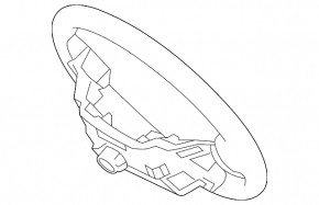The steering wheel is bare, leather, black, and heated, for a Hyundai Santa FE Sport 2013-2016.