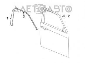 Door trim side front left Chrysler 300 11-23