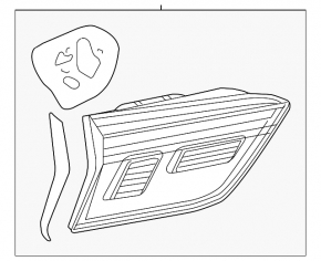 Light inside trunk lid right VW Tiguan 18-24 usa