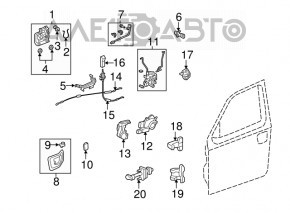 Door Hinge Upper Front Left Acura MDX 07-13