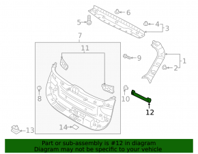 Inner trunk handle Hyundai Santa FE 21-23 black, scratched