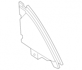 Door trim triangle side rear right Nissan Rogue 14-20 mat