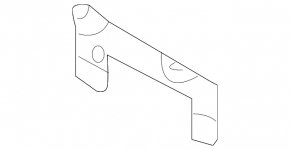 Rear bumper reinforcement bracket left lower Hyundai Tucson 16-21