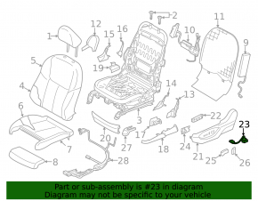 Infiniti Q50 14- Lumbar Support Control Button