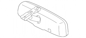 Interior mirror Toyota Prius V 12-17 with control