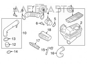 Air duct for filter Audi Q3 8U 15-18 CCTA