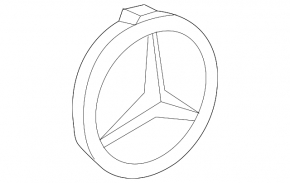 Center cap for Mercedes W213 E 17-23 74/70mm disk black