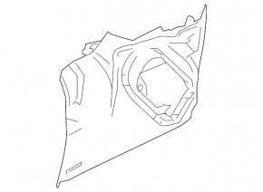 Left wheel arch trim for Mazda3 03-06