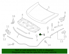 Nissan Murano z52 hood insulation clips 15- 8pcs set