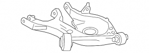Lower control arm for rear right spring, Ford Edge 15-24
