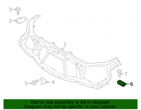 TV bracket lower left Land Rover Discovery 17-23