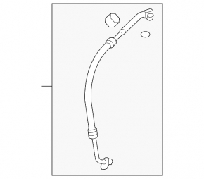 Air conditioning pipe compressor-heater Mazda CX-9 16-
