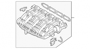 Intake manifold Audi Q5 80A 18-20 2.0t VIKA